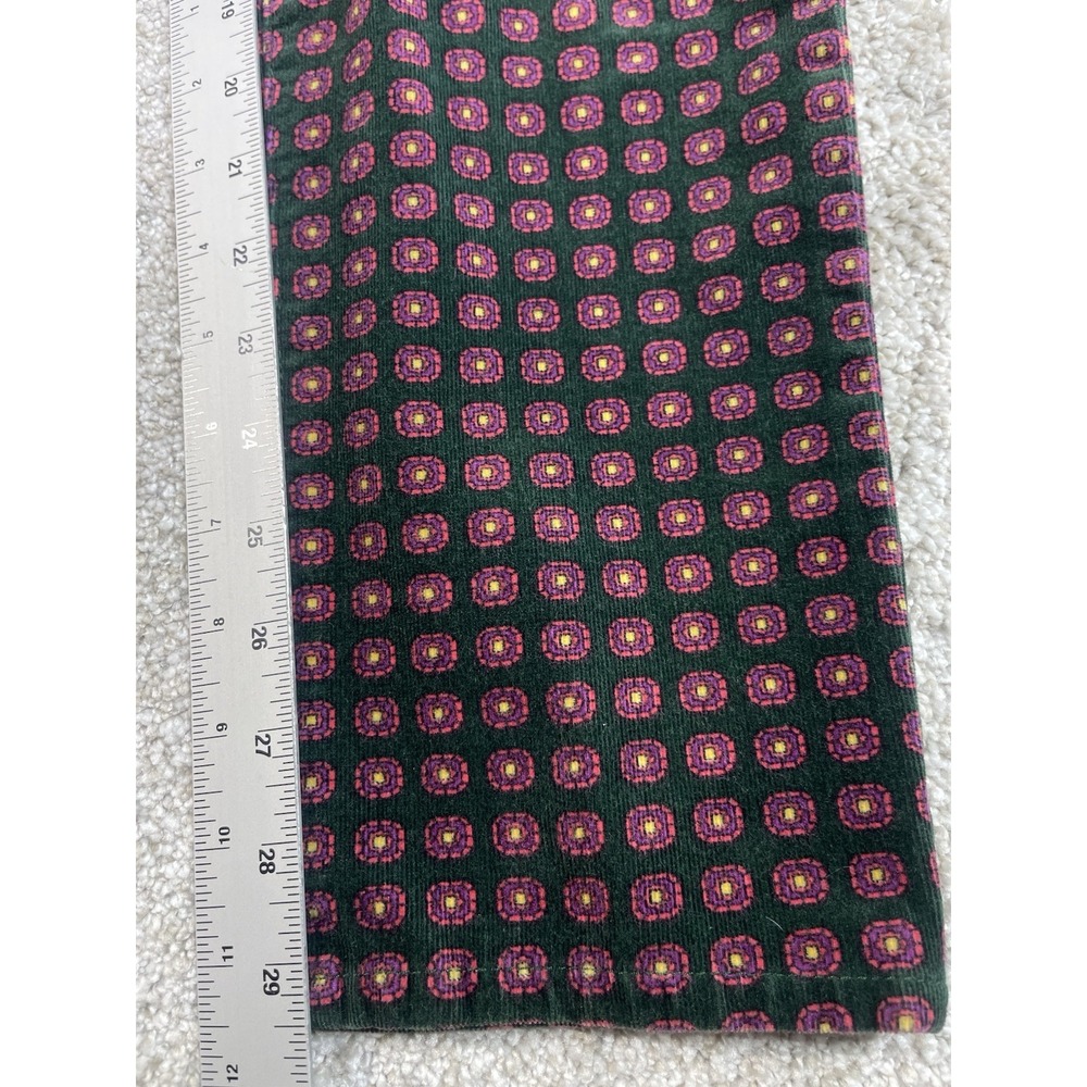 Pilcro & The Letterpress Pants 32 Women's Anthro Medallion Print Corduroy Serif - Picture 7 of 8